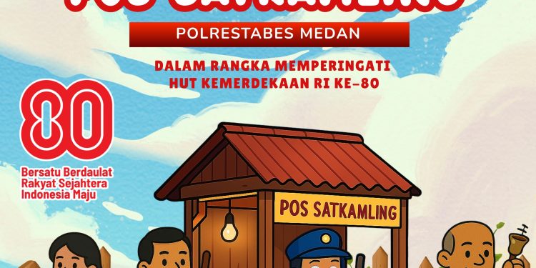 Peringati HUT RI ke-80, Polrestabes Medan Gelar Lomba Pos Satkamling