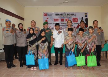 Jelang HUT RI ke-80, Polrestabes Medan gelar Baksos ke Panti Asuhan Al Wasliyah