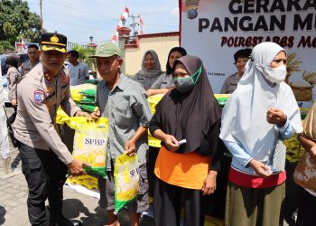 Gerakan Pangan Murah, Polrestabes Medan Jual 2,7 ton Beras di Patumbak
