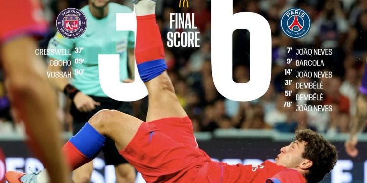 PSG Pesta Gol