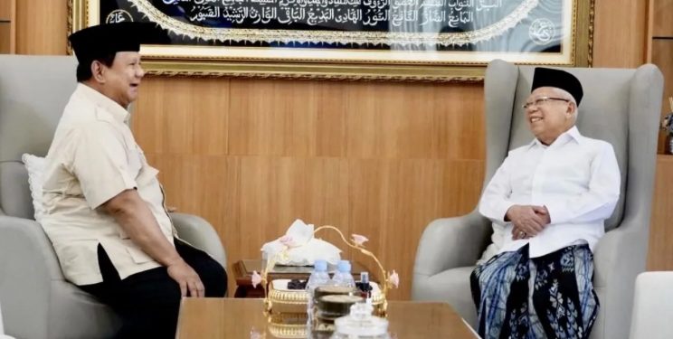 Prabowo Sowan ke Kediaman Ma’ruf Amin