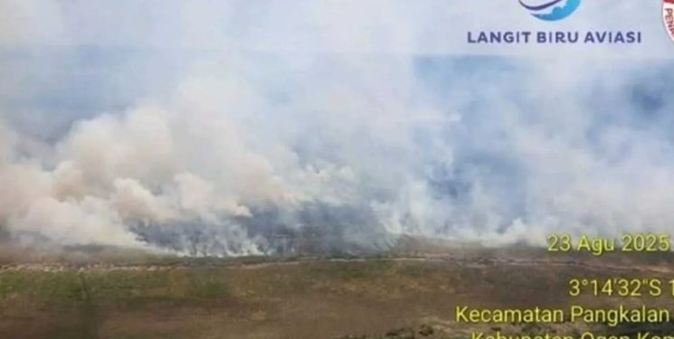 BPBD Sumsel Kerahkan Helikopter Padamkan Kebakaran Hutan di OKI