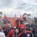 Usai Berorasi, Massa Buruh Perlahan Tinggalkan Gerbang Utama Gedung DPR/MPR