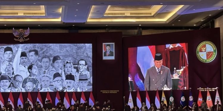 Prabowo Hadiri Sidang Senat Terbuka UKRI