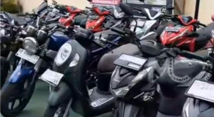 Gerebek Rumah di Medan Perjuangan, Polisi Temukan 41 Motor Bodong