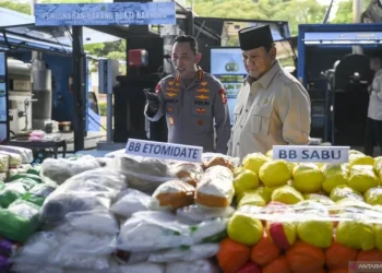 Prabowo & Kapolri Pimpin Pemusnahan Ratusan Ton Narkoba