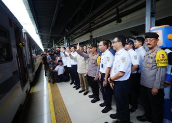 Tinjau Stasiun Senen, Kapolri Ingatkan Kesiapsiagaan Hadapi Potensi Bencana