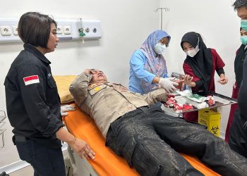 Kapolsek Kemayoran Terluka Saat Bantu Evakuasi Kebakaran