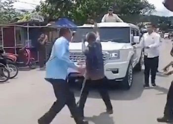 Mobil Presiden Dihadang saat Kunjungi Posko Pengungsian di Langkat