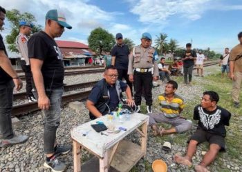 Polisi Gerebek Sarang Narkoba di Tembung, 2 orang Diamankan