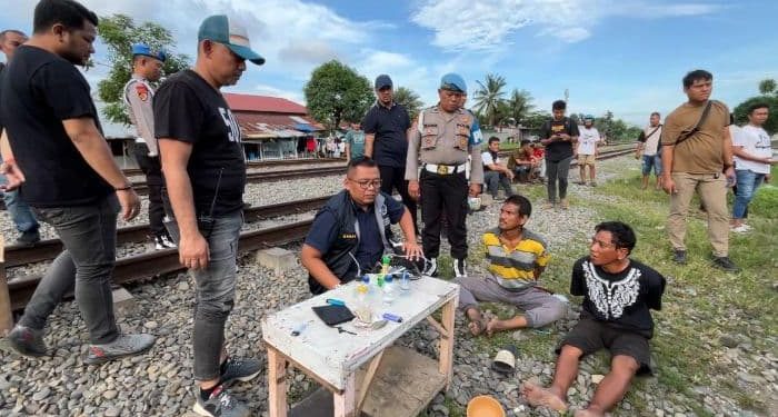 Polisi Gerebek Sarang Narkoba di Tembung, 2 orang Diamankan