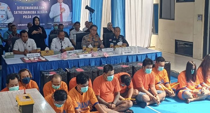 Jelang Nataru, Polda Jatim Musnahkan 9,3Kg Sabu
