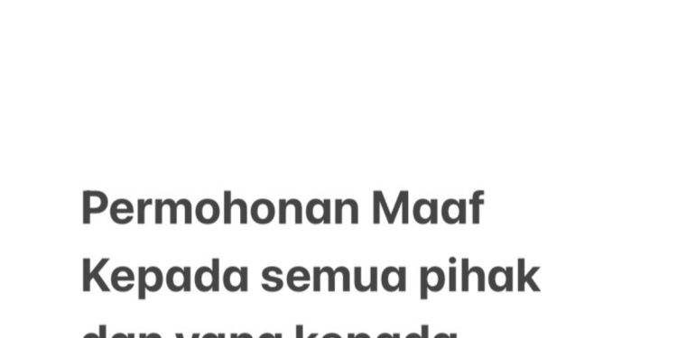 Ridwan Kamil Minta Maaf