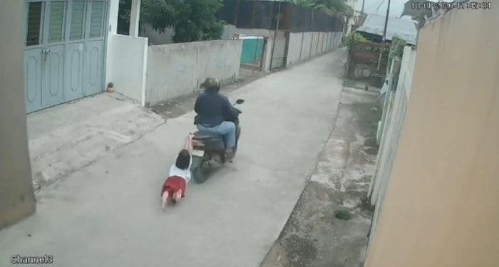 Polisi Kantongi Identitas Pencuri yang Seret Bocah 9 tahun