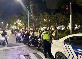 Satlantas Polrestabes Medan Razia Motor Knalpot Brong
