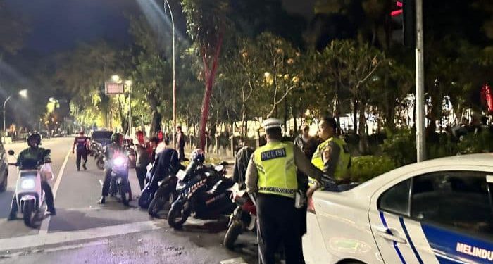 Satlantas Polrestabes Medan Razia Motor Knalpot Brong