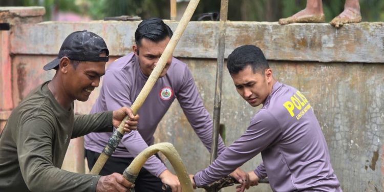 Jelang Ramadan, Mahasiswa STIK Angkatan 83/WPS Bangun 12 Sumur Bor di Aceh