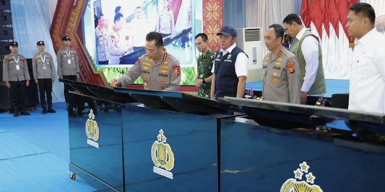 Kapolri Resmikan 57 Jembatan Merah Putih di Wilayah Ogan Ilir