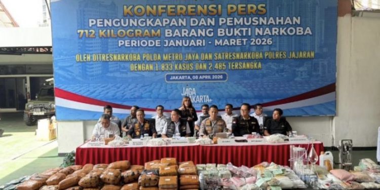 3 Bulan Polda Metro Ungkap 1.833 Kasus Narkoba dan Ribuan Tersangka Diamankan