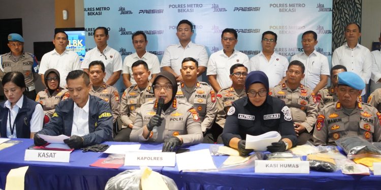 Polres Metro Bekasi Amankan 25 Tersangka Curanmor dan Pencurian Rumsong