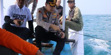 HUT Polri ke-80, Kapolres Argadija Buka Lomba Mancing dan Balap Kapal Nelayan Tradisional 