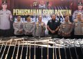 Polda Sumsel Musnahkan Ratusan Senjata Api Hasil Ops Senpi Musi 2026