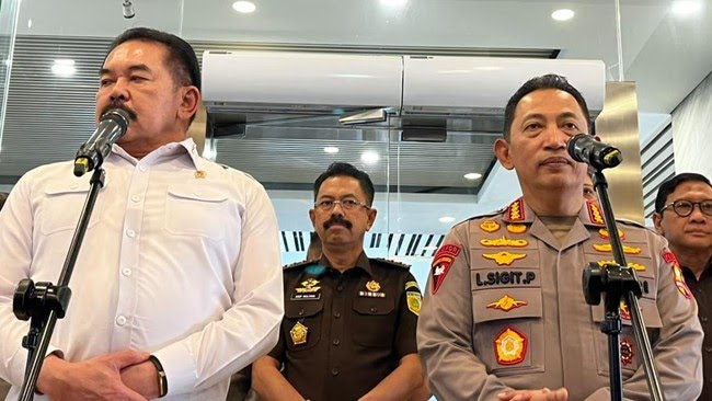 Kunjungi Kejagung, Kapolri: Tidak ada Masalah di Antara 2 Institusi