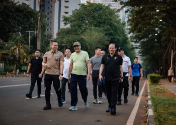 Menkopolkam hingga Kapolda dan Pangdam Jaya Olahraga Bersama di GBK